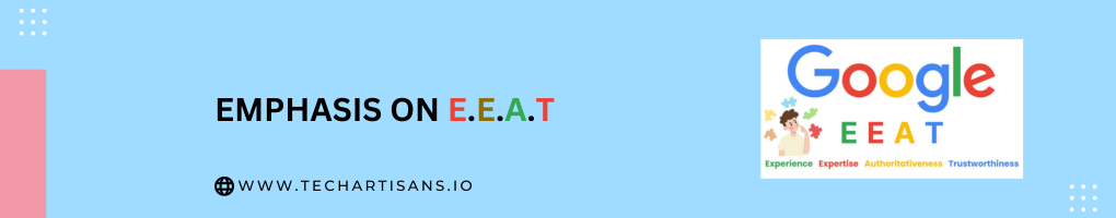 Emphasis on E.E.A.T