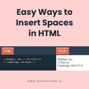 HTML Formatting: Effortless Ways to Insert Spaces 4 HTML Formatting: Effortless Ways to Insert Spaces - Easy Ways to Insert Spaces in HTML 1