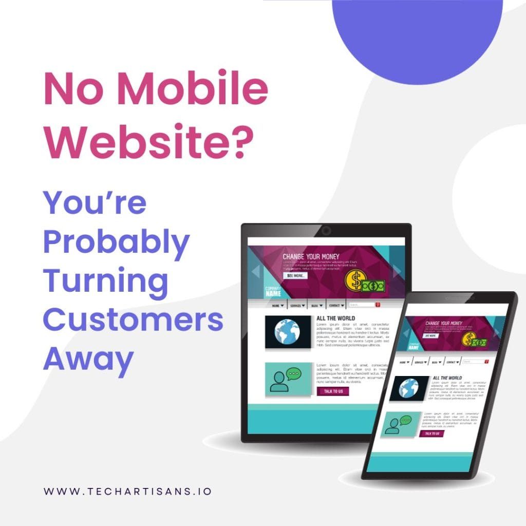 No Mobile Website No Mobile Website